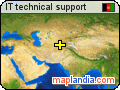 IT technical support satellite map