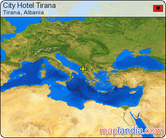 City Hotel Tirana satellite map