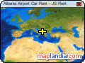 Albania Airport Car Rent - JS Rent satellite map