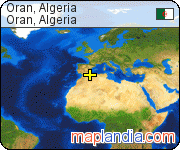 Oran, Algeria satellite map