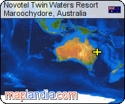 Novotel Twin Waters Resort satellite map