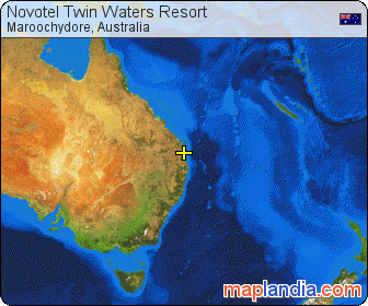 Novotel Twin Waters Resort satellite map
