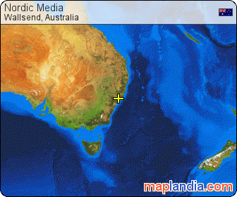 Nordic Media satellite map