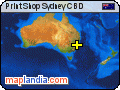 Print Shop Sydney CBD satellite map