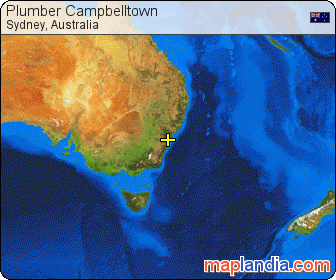 Plumber Campbelltown satellite map