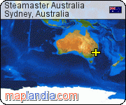 Steamaster Australia satellite map