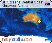 SP Screens Central Coast satellite map