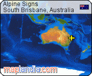 Alpine Signs satellite map