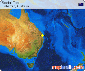 Social Tap satellite map