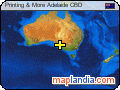 Printing & More Adelaide CBD satellite map
