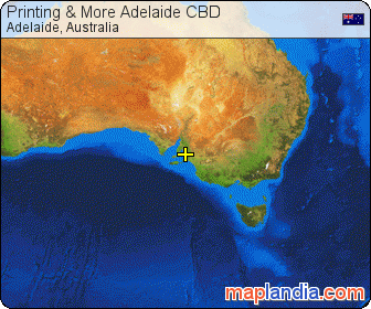 Printing & More Adelaide CBD satellite map