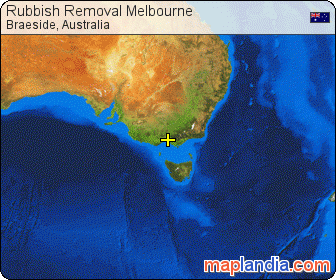 Rubbish Removal Melbourne satellite map