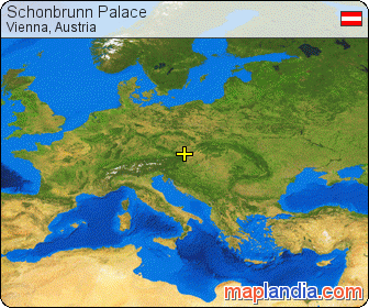 Schönbrunn Palace satellite map