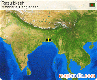 Razu bkash  satellite map