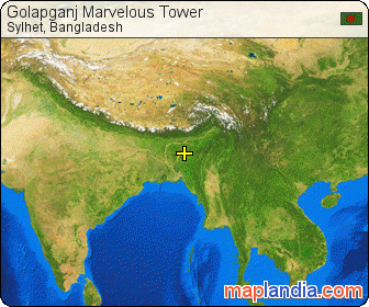 Golapganj Marvelous Tower satellite map