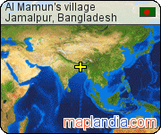 Al Mamun's village satellite map