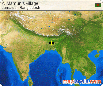 Al Mamun's village satellite map
