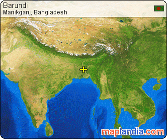 Barundi satellite map