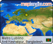 Metro Lublino satellite map