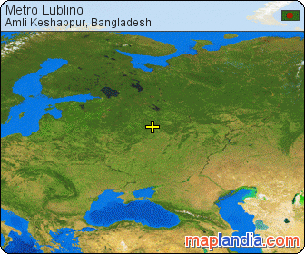 Metro Lublino satellite map