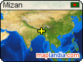 Mizan satellite map