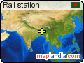 Rail station satellite map