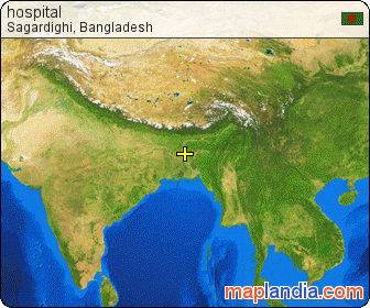 hospital satellite map
