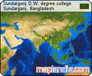 Sundargonj D.W. degree college satellite map