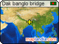 Dak banglo bridge satellite map