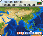 Debiganj Bridge satellite map