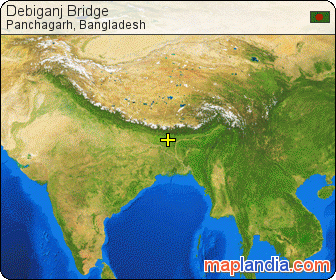 Debiganj Bridge satellite map