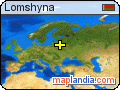 Lomshyna satellite map