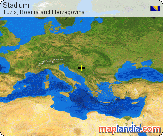 Stadium satellite map