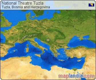 National Theatre Tuzla satellite map