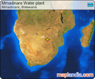 Mmadinare Water plant satellite map