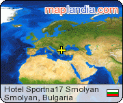 Hotel Sportna17 Smolyan satellite map