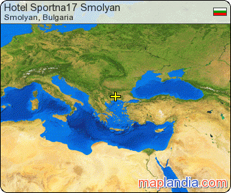Hotel Sportna17 Smolyan satellite map