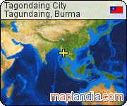 Tagondaing City satellite map