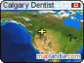 Calgary Dentist satellite map
