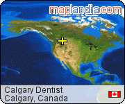 Calgary Dentist satellite map