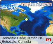 Boisdale Cape Breton NS satellite map