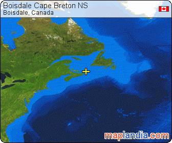 Boisdale Cape Breton NS satellite map