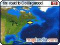 fire road to Collingwood satellite map