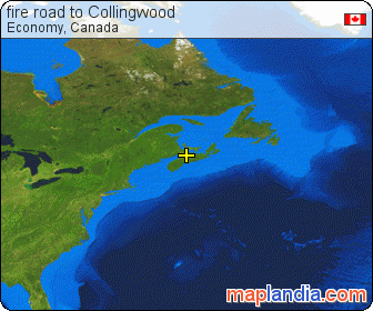 fire road to Collingwood satellite map