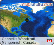 Connell's Woodcraft satellite map