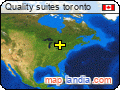 Quality suites toronto satellite map