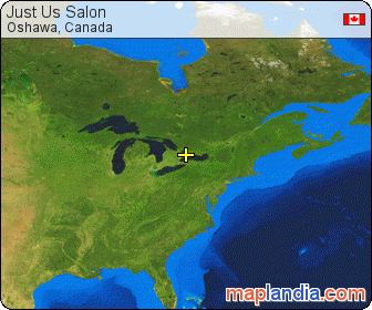 Just Us Salon satellite map