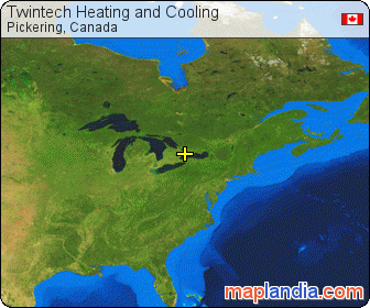 Twintech Heating and Cooling satellite map