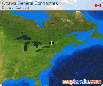 Ottawa General Contractors satellite map
