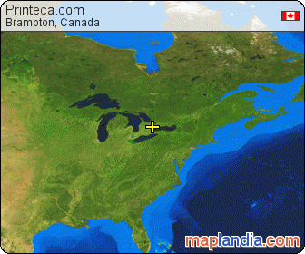 Printeca.com satellite map